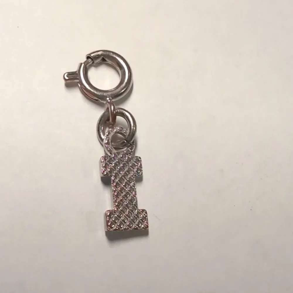 Blue I Letter K Bracelet Charm / Keychain / Purse‎ Charm